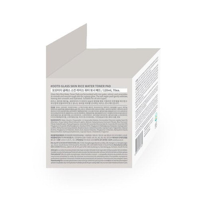 Toner Pads for Dry Dull Sensitive Skin Korean, #OOTD Retinol Ceramides Strengthen Skin Barrier Smoothing Hydrating, Toner Pad 70Pads 4.05oz 120ml