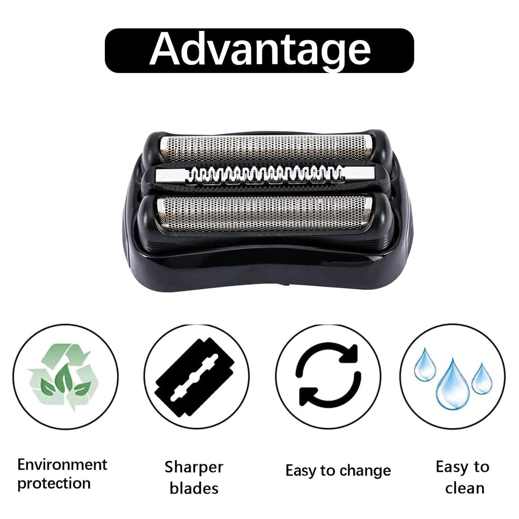 Replacement Head Compatible with Braun Razor,Replacement Blades Compatible with Braun Electric Shavers for Men