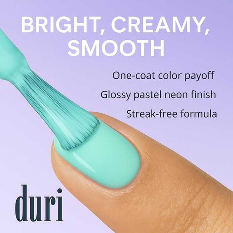 duri Nail Polish, 107S Cloud True Blue, Pastel Blue Color