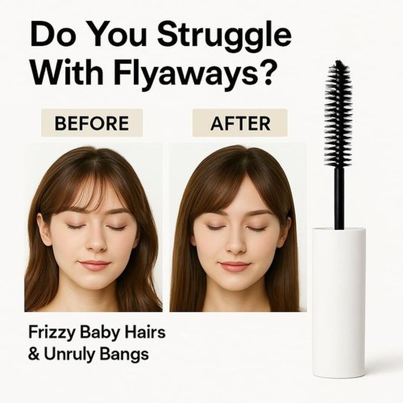 Plus eau Point Repair Super Hard Hair Finishing Stick - Extra Strong Baby Hair & Edge Control, Hair Mascara for Slick Back & Bangs, Made in Japan, Jasmine & Lily Scent