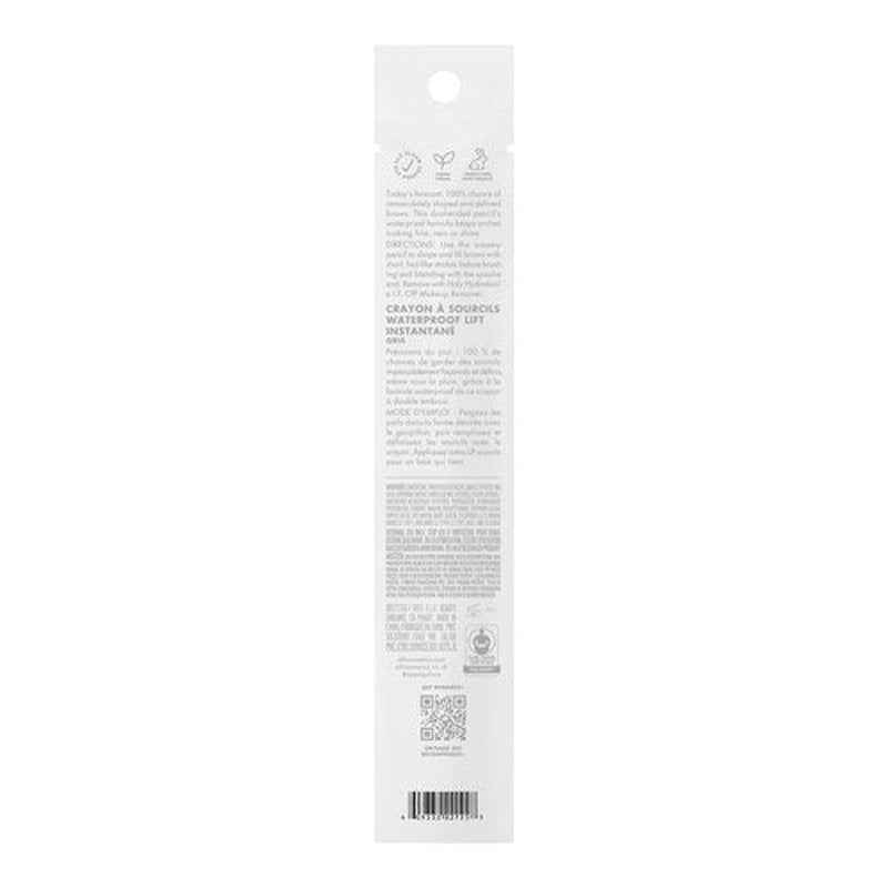 e.l.f. Instant Lift Waterproof Brow Pencil, Long-Lasting Eyebrow Pencil For Grooming & Shaping Brows, Vegan & Cruelty-free, Grey (Pack of 2)