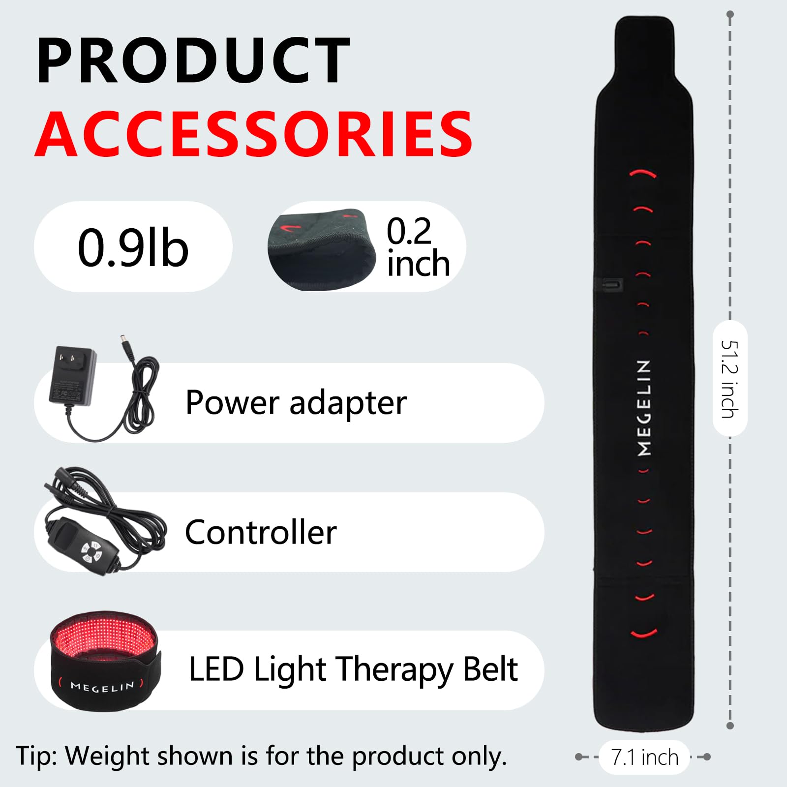 Megelin TheraLux Light Therapy Belt