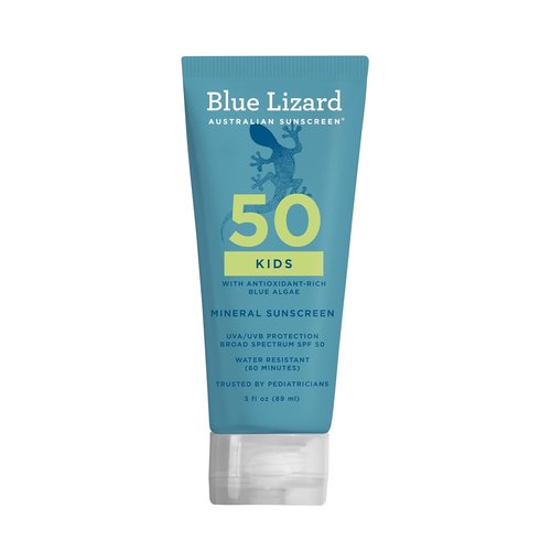 Blue Lizard Kids Sunscreen Lotion - SPF 50 Mineral Formula, Water-Resistant & Fragrance-Free, 3 fl oz