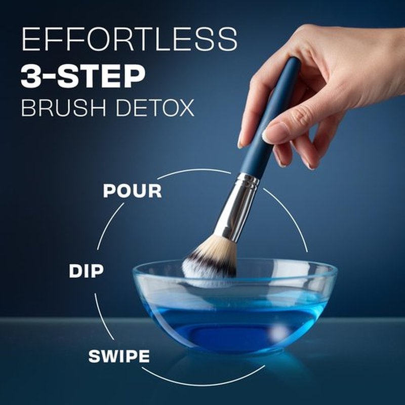 Original Makeup Brush Cleaner - Professional Quick-Drying Cleanser for Waterproof Makeup - 16 oz