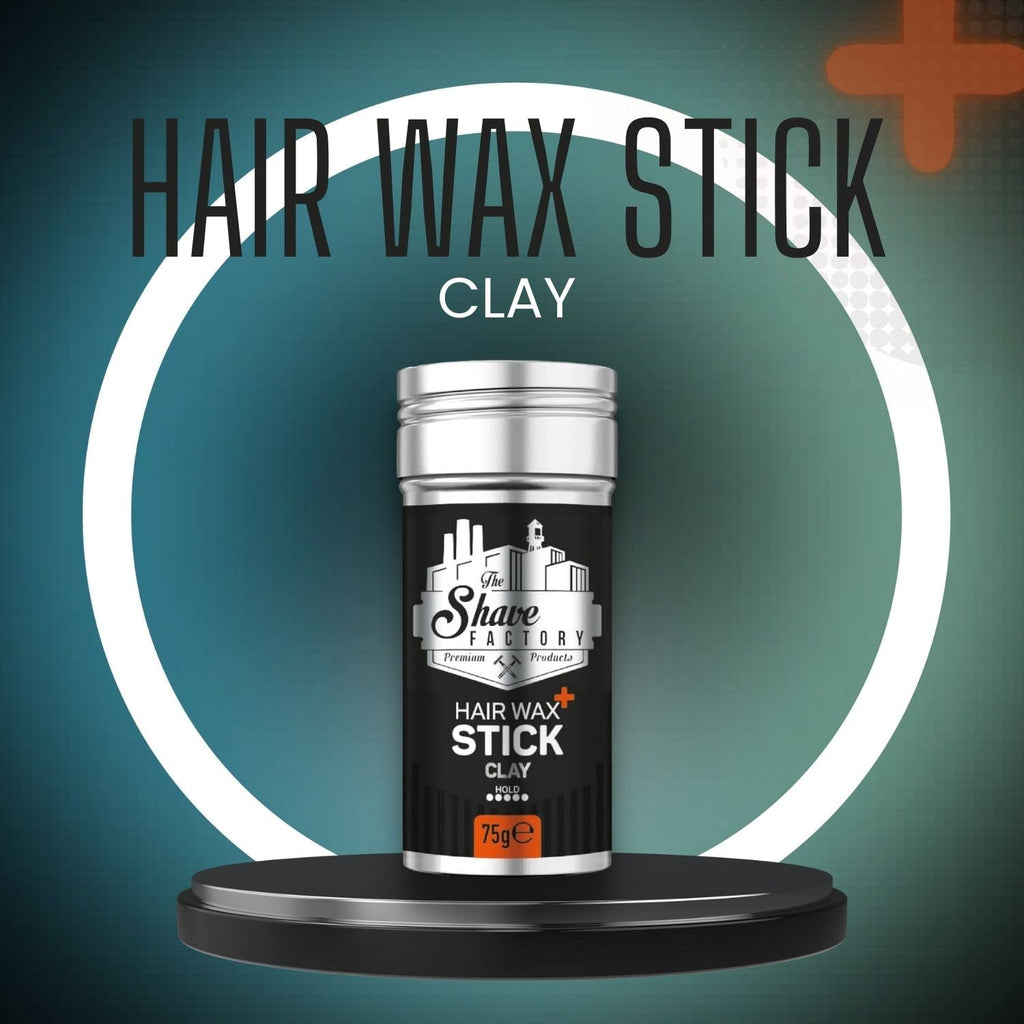 the shave factory Hair Wax Stick Clay, Long-Lasting Styling Wax for Smoothing & Slick Finish on Hair Wigs - 2.7 Oz (75G) (1 Piece)