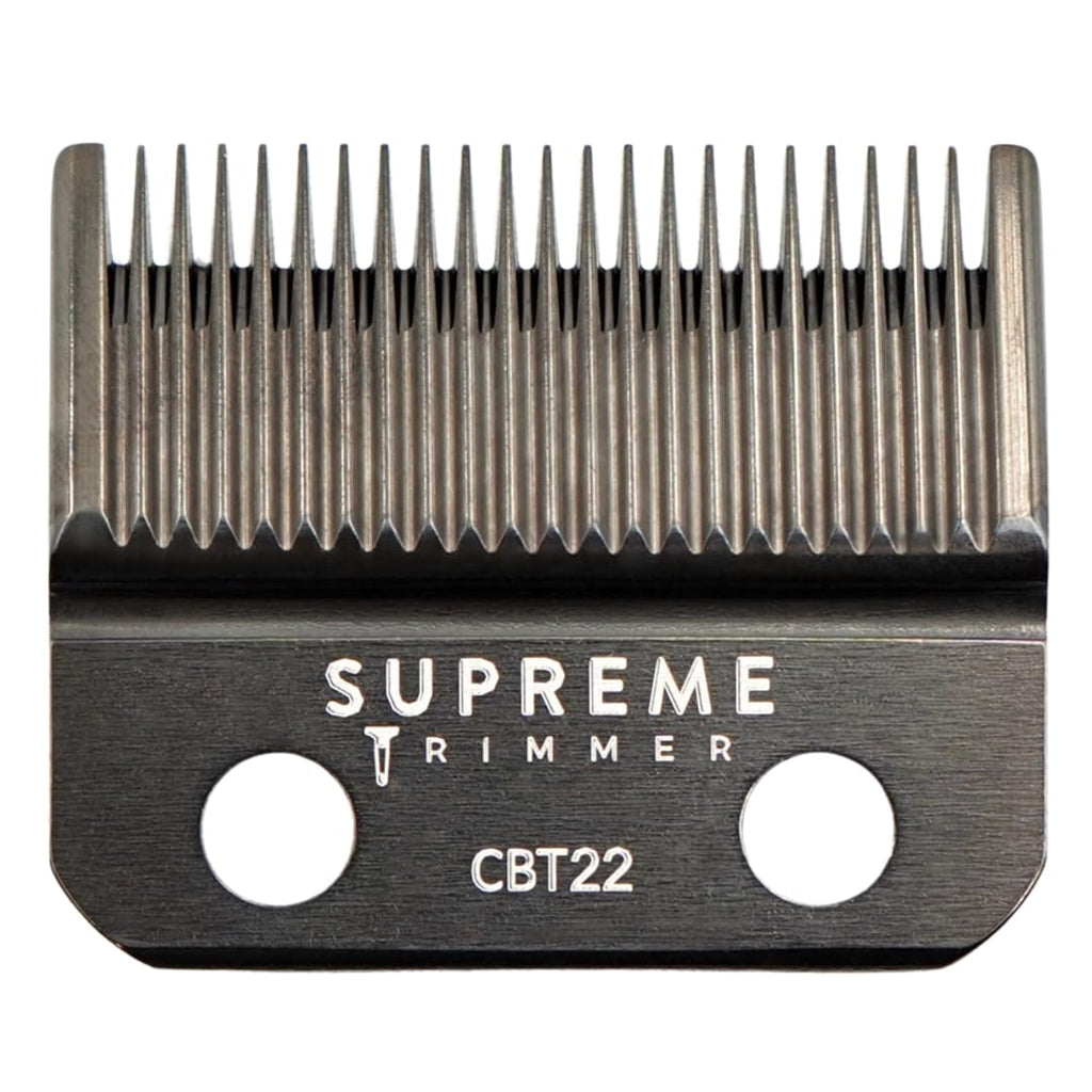 Supreme Trimmer DLC Coated Steel Replacement Blade CBT22 | Taper Blade for Recharge Clipper & Most Hair Clippers
