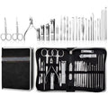 Rattygan Style Professsional 26 Pieces Manicure Set Nail Clippers Set - Stainless Steel Manicure Kit in Elegant Leather Carrying/Storage Case (Black)