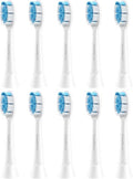 Philips Sonicare Toothbrush Replacement Heads - 10 Pack White for Diamondclean Electric Brush