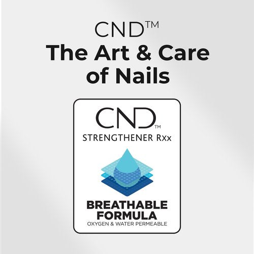 CND™ Strengthener RXx, Nail Strengthener for Tougher, Stronger Nails & Protection for Thin Nails, 0.5 Fl Oz