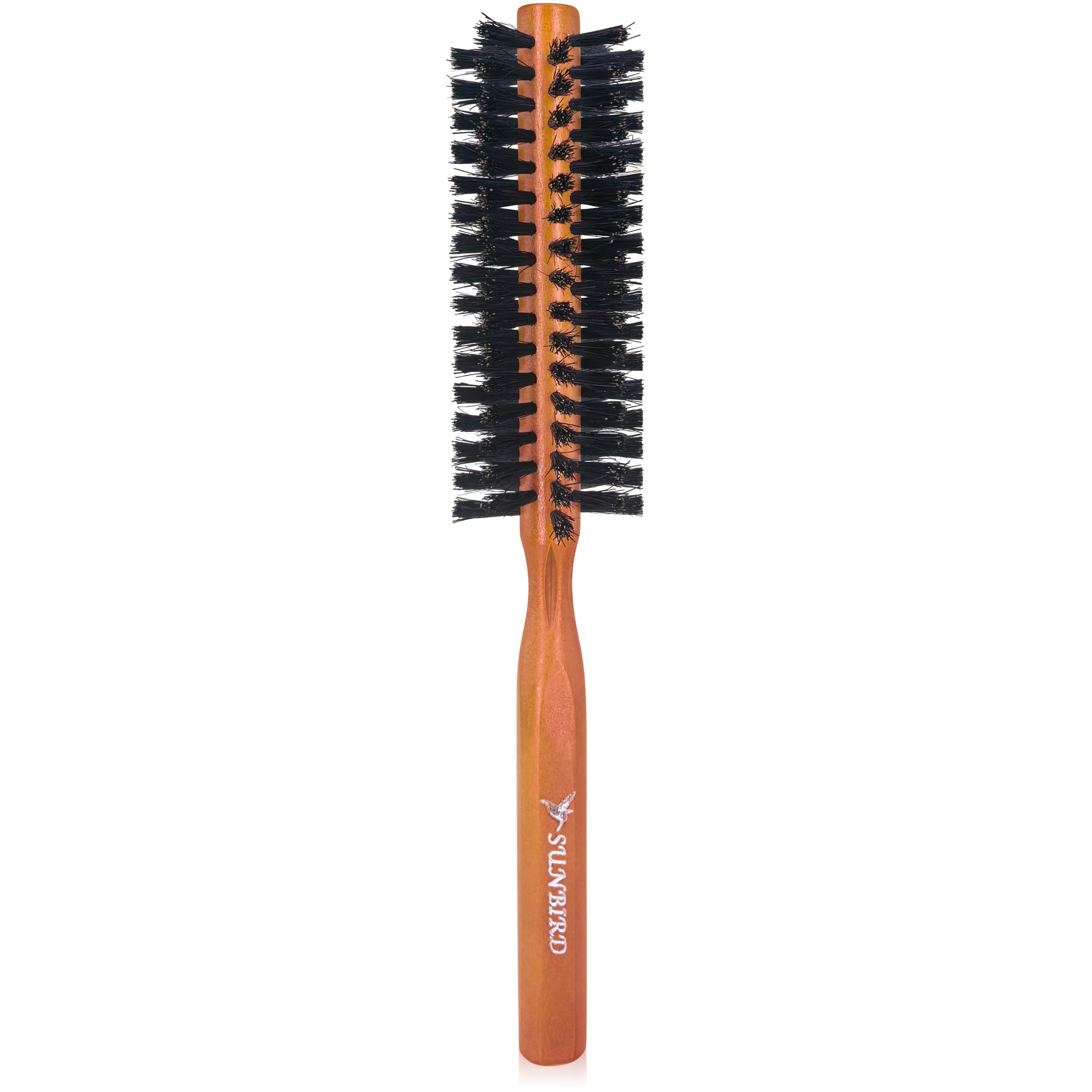 SUNBIRD Boar Bristle Small Round Hair Brush, 1.6 Inch