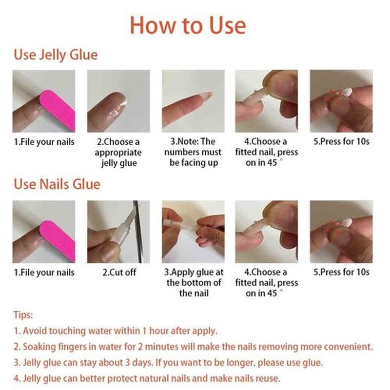 Enppode Pink Press on Nails Short Nails for Women Square Fake Nails 24 PCS/Set
