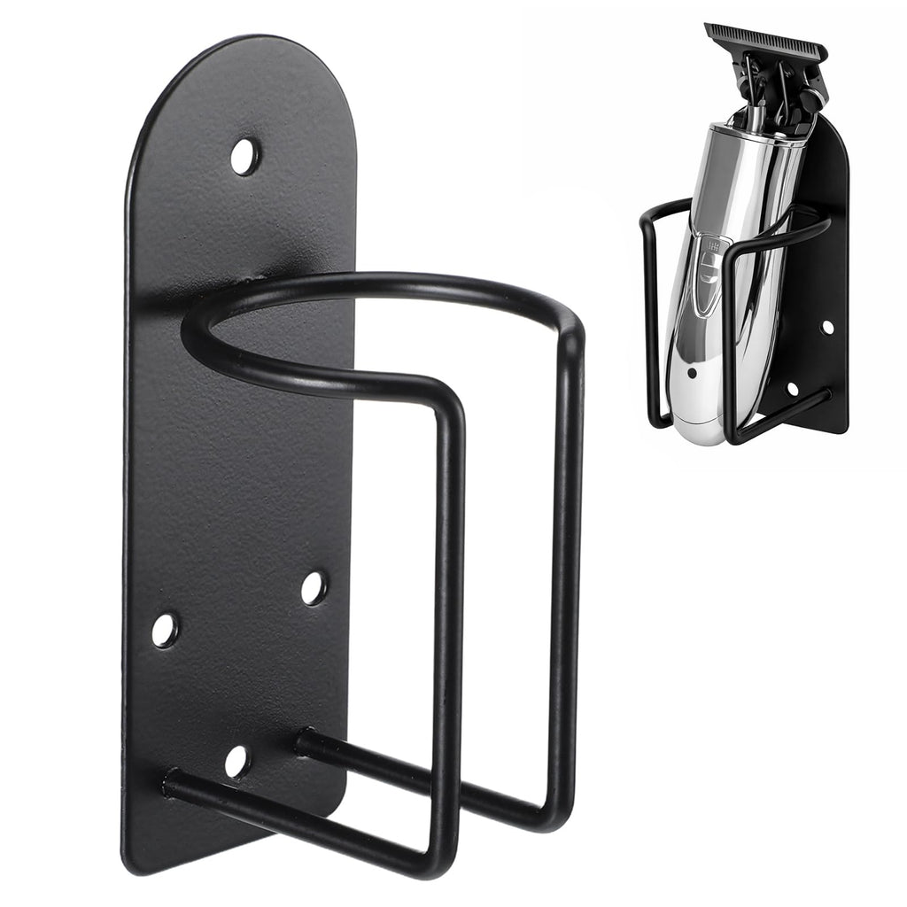 Didiseaon Stainless Steel Barber Hair Clipper Holder Wall Mounted Tool Organizer for Salon Accessories Lightweight Sturdy Electric Shaver Stand for Home Barber Shop Use Aesthetic Hair Tool Rack