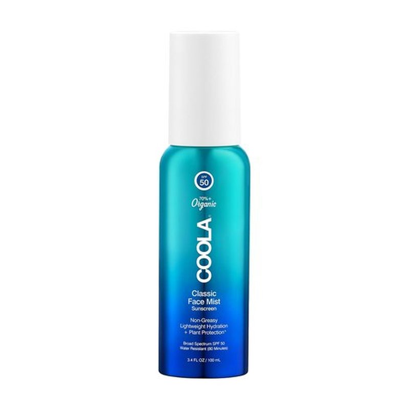 COOLA Organic Sunscreen SPF 50 - Dermatologist Tested Face Mist for Daily Protection | 3.4 Fl Oz