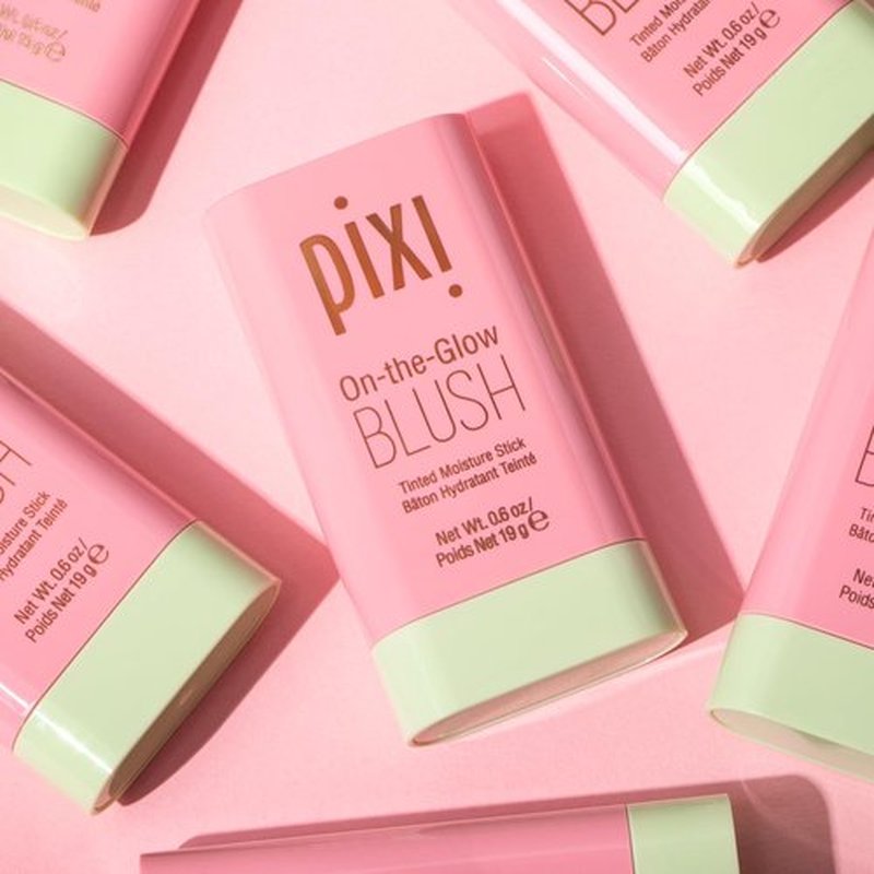Pixi On-the-Glow Blush Stick - Hydrating Tinted Moisture for Cheeks & Lips | Fleur, 19g / 0.6 oz