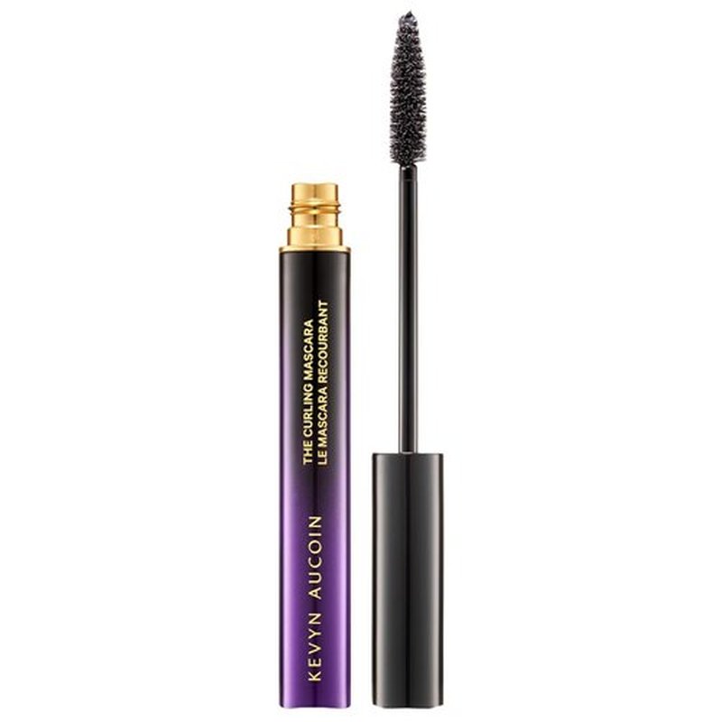 Kevyn Aucoin Curling Mascara - Black | Volume-Enhancing, Clump-Free Formula | Easy Water Removal, 0.18 Oz
