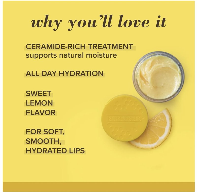 Burt's Bees Lip Treatment - 100% Natural Hydrating Balm with Sea Minerals | Sweet Mint (Lemon Sorbet)