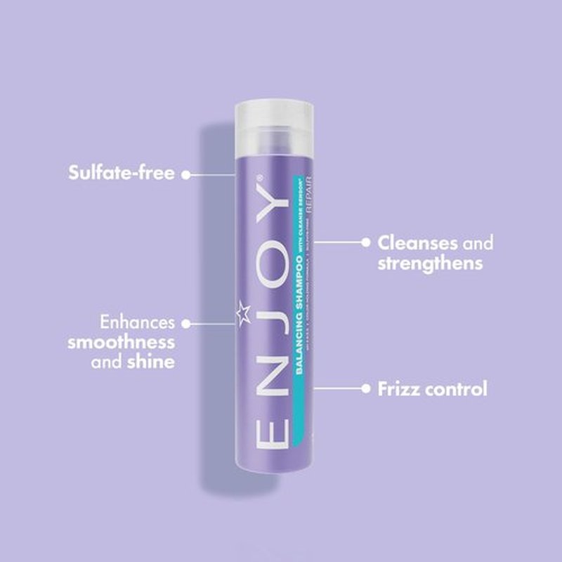 Enjoy Balancing Shampoo - Sulfate-Free Formula for Frizz Control & Shine | 10.1 Fl Oz