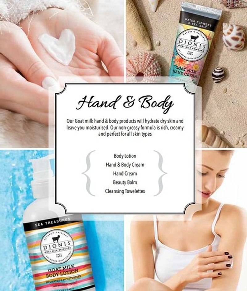 Dionis - Goat Milk Skincare Honeysuckle and Coconut Scented Hand Cream (1 oz) - Made in the USA - Cruelty-free and Paraben-free