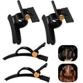4 Pcs Gold Hair Clips Sectioning and Styling Clips for Dyson Airwrap Hair Dryer Styling Essentials, 2 Wide Hair Clips & 2 Anti-Slip Grip