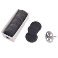 MZCMSL 100pcs Sandpaper Disc and 1pcs Metal Drill Bit, 3/32 Shank Pedicure Sanding Disc Bit for Dead Skin Callus Electric Foot File #150 Grit (Medium,35mm)