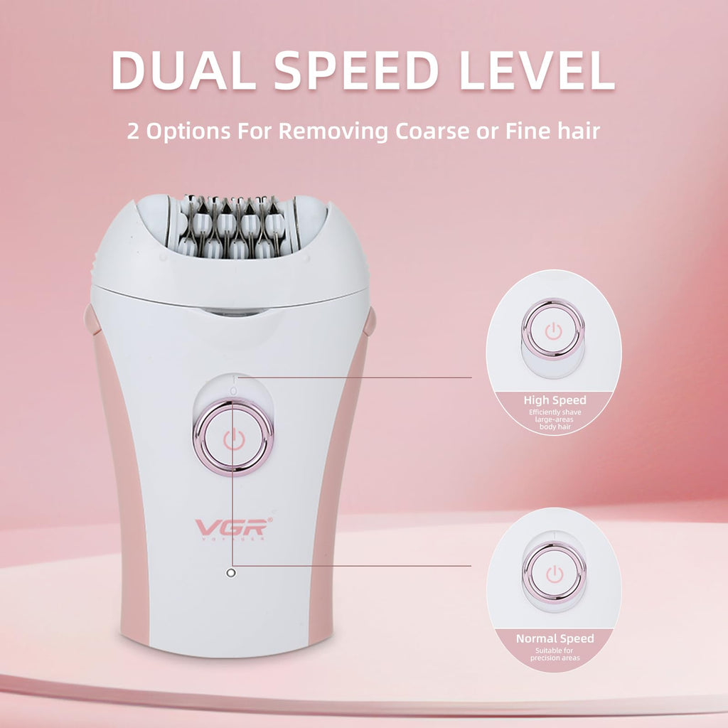 Glabrouse Skin Smooth Glide Epilator for Women,Facial Epilator for Women,Cordless Face Hair Remover with Light,Hair Rmoval for Face Bikini Legs, Body Removal Device