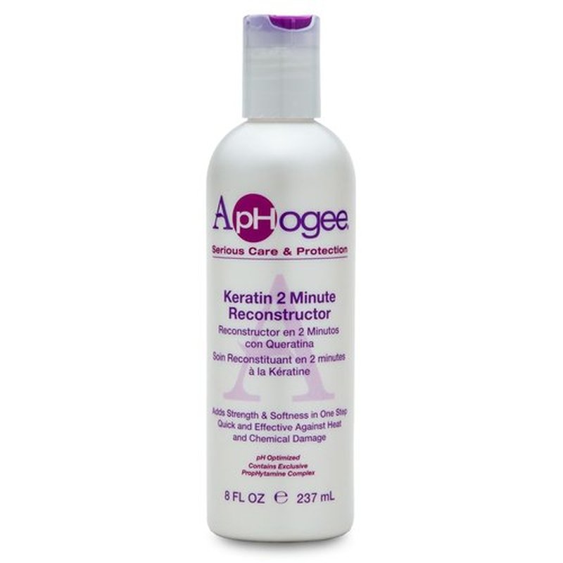 Aphogee Keratin 2 Minute Reconstructor - Deep Conditioner for Color-Treated Hair | 8 fl oz, Smooths & Adds Shine