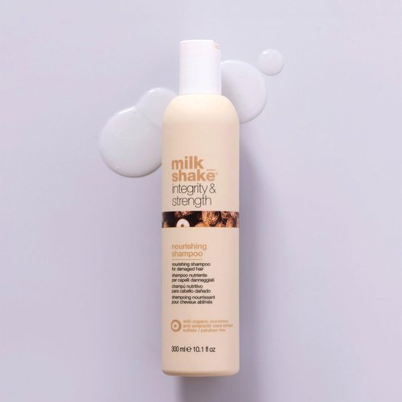 milk_shake Integrity & Strength Nourishing Shampoo | Creamy Formula with Organic Murumuru Butter & Amaranth Seed Extract for Brittle, Damaged Hair (10.1 fl oz)