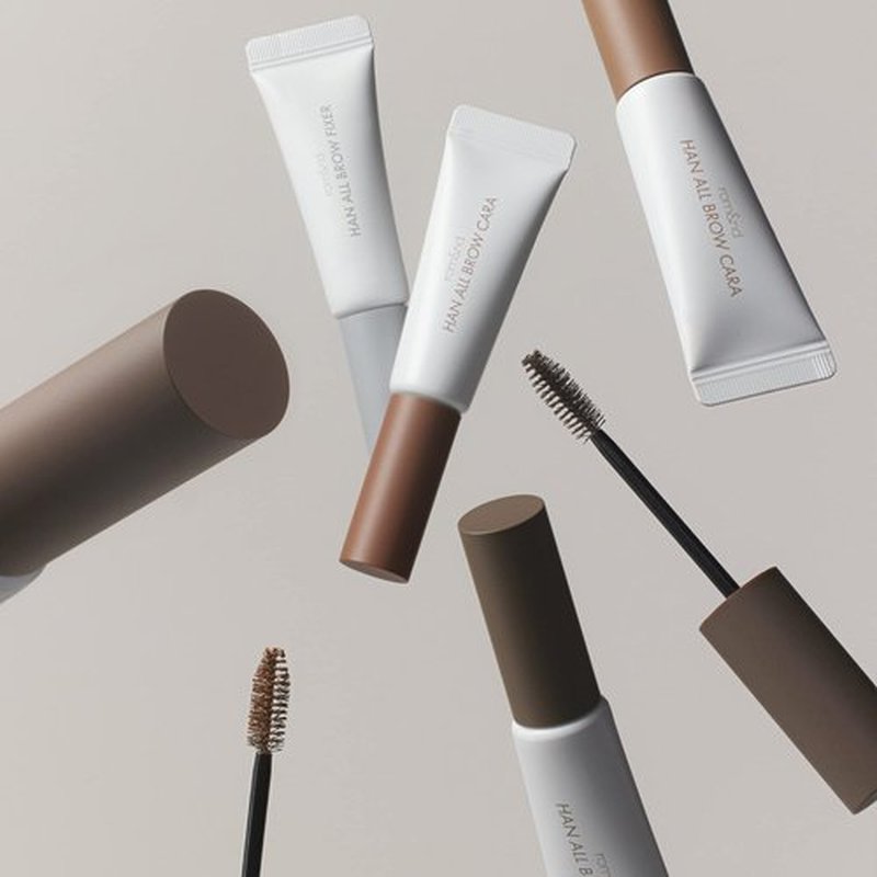 rom&nd Han All Brow Cara 04 Merry Blondy - Natural Volumizing Eyebrow Mascara for Bleached & Light Hair | Long-Lasting, Smudge-Proof Brow Tint