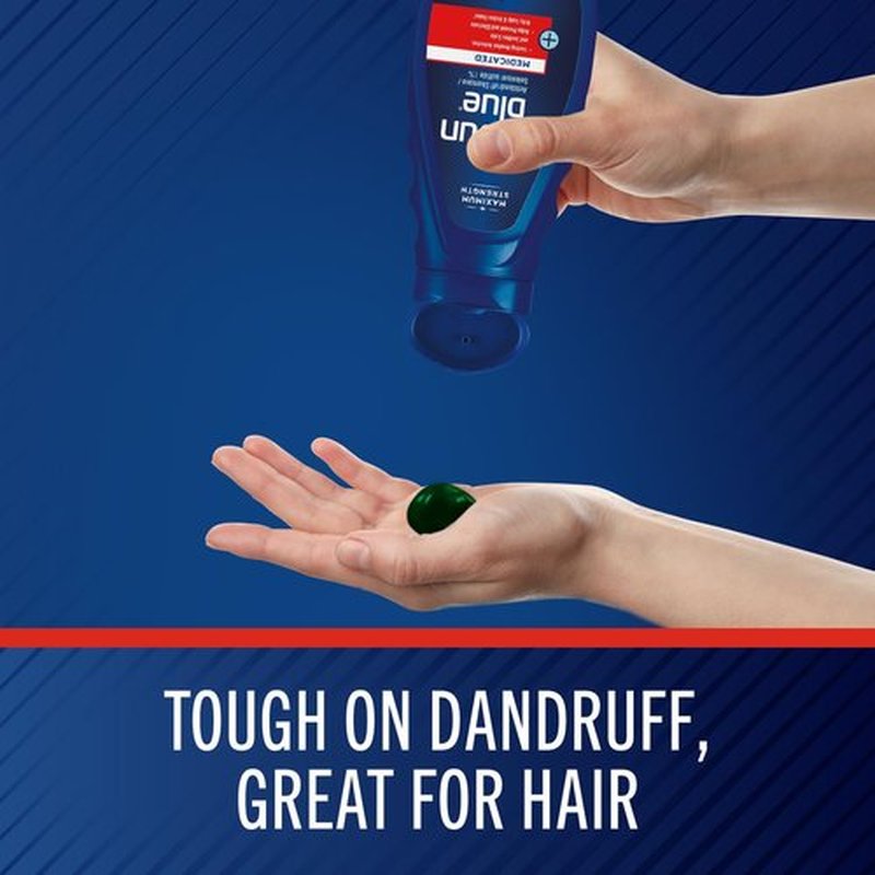 Selsun Blue Medicated Anti-Dandruff Shampoo - Maximum Strength with Menthol | 11 fl. oz. (Pack of 2)