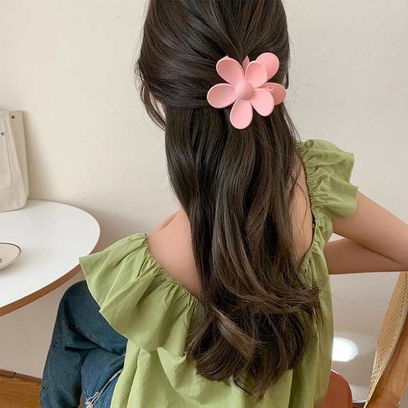 Merdia 10 PCS Hair Flower Claw Clips | Matte Jaw Flower Claw Clips for Women | Hair Clips for Thin Hair with Non Slip Strong Hold Small Hair Clips | Hair Barrettes for Women | Hair Accessories