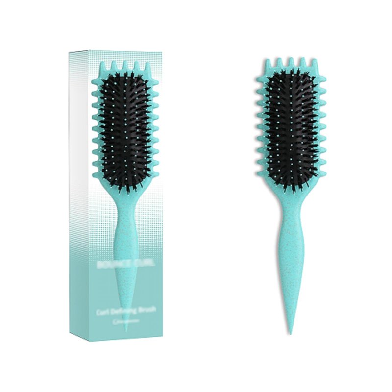 xiangwenlan Green 1 PS, Curly Hair Brush and Styling Brush for women and men, fitting all hair style.