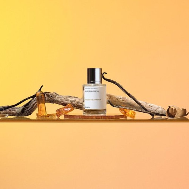 Dossier - Ambery Saffron Eau de Parfum - Vegan Unisex Perfume Inspired by MFK Baccarat Rouge 540 - 3.4 Fl Oz (100ml)