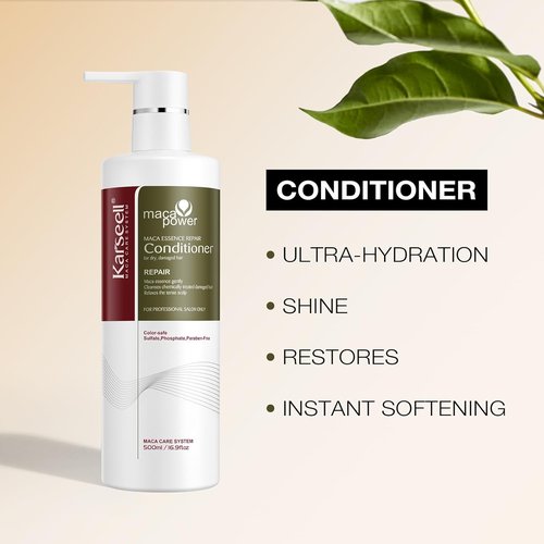 Karseell Collagen Hair Treatment Set - Repairing Shampoo & Conditioner for All Hair Types | 16.9 fl oz Each