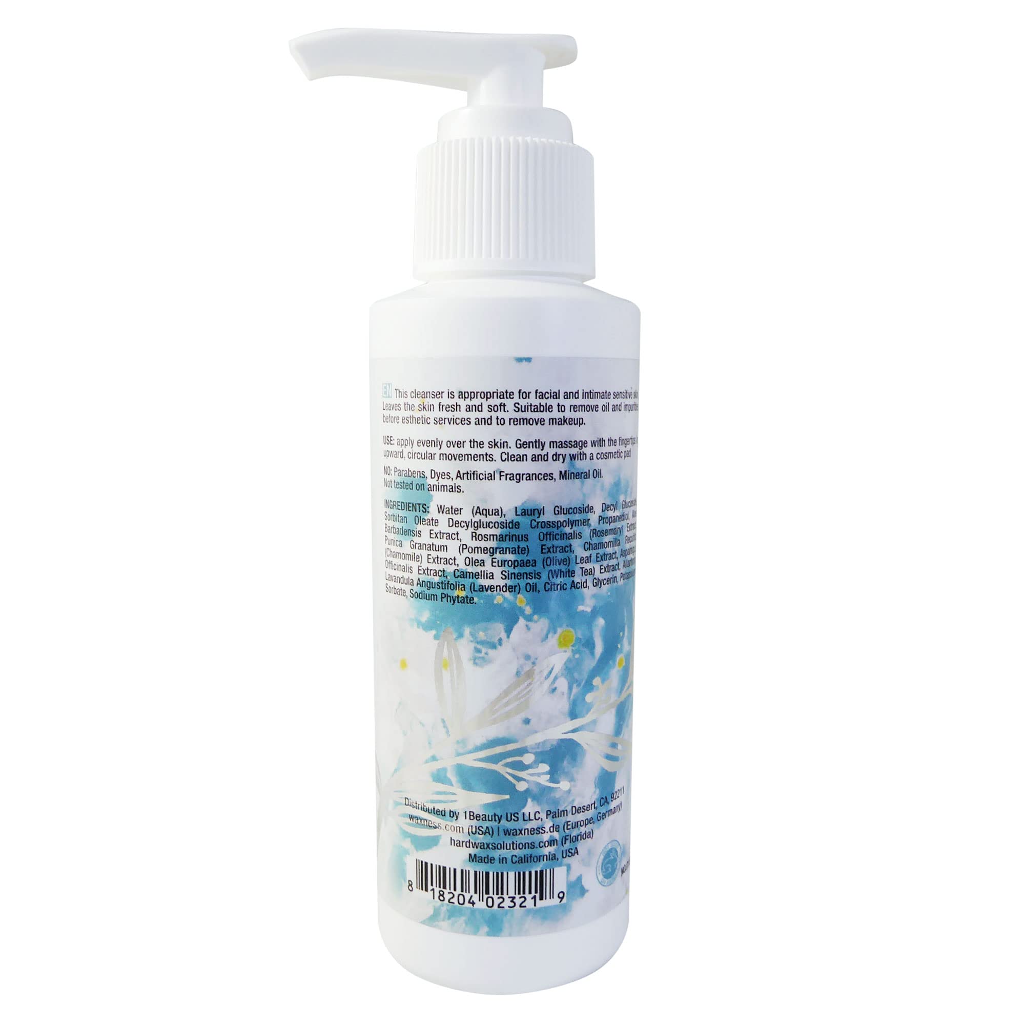Waxness Dr. Bump Intimate Gentle Foam Cleanser 4 fl oz (118 ml) – Face & Intimate Skin Cleanser – Professional Skin Care – Made in USA