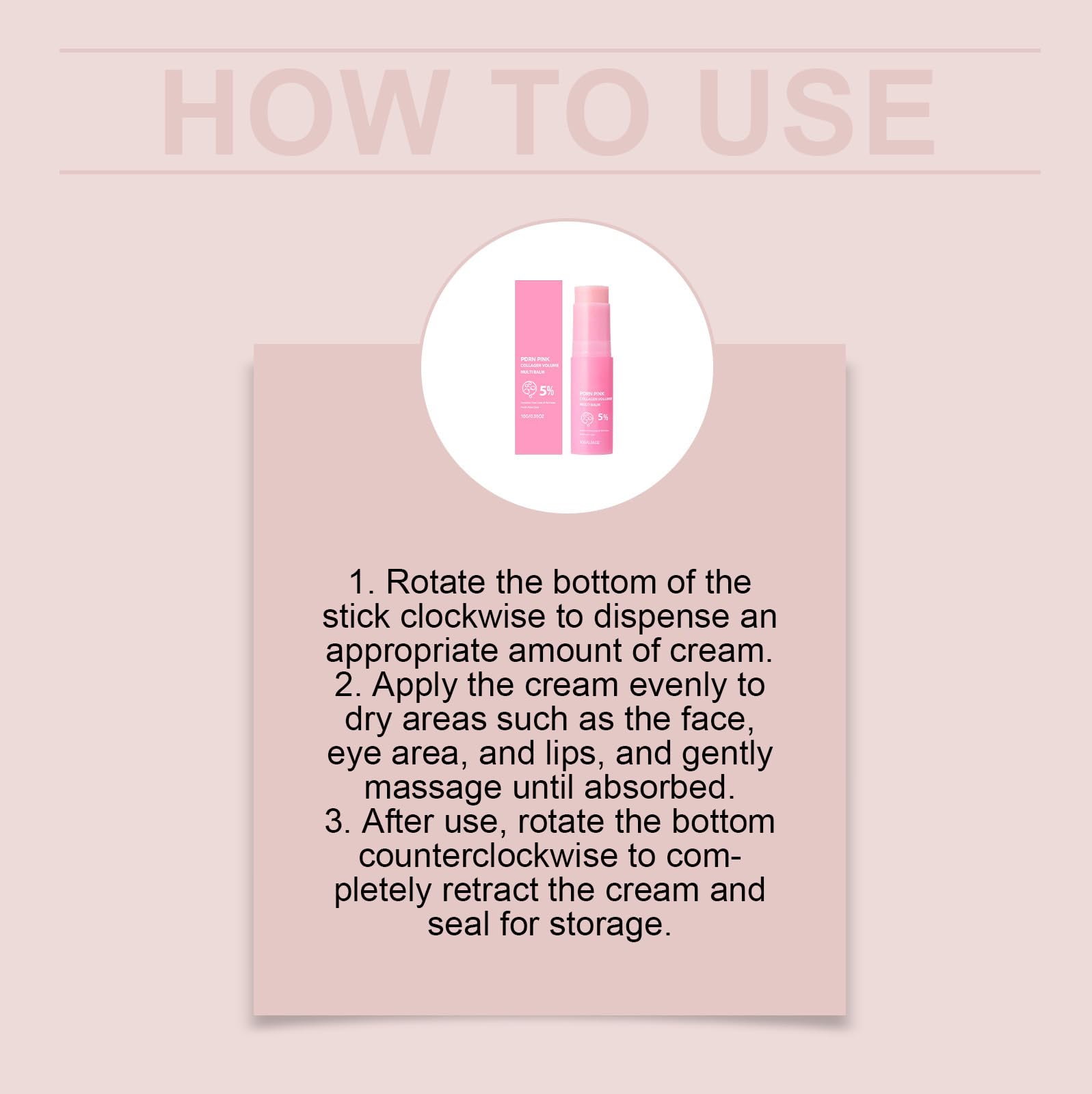 VOKOZK Gloura PDRN Pink Collagen Volume Multi Balm, PDRN Collagen Volufiline Stick, Volumizing Hydrating Firming Smooth, Gentle Enough for Face Eyes, Lips, Neck & More (2PC)