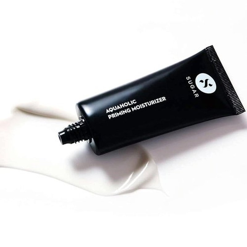 SUGAR Cosmetics Aquaholic 2-in-1 Priming Moisturizer - Non-Greasy, Lightweight Formula | 30 ml (White)