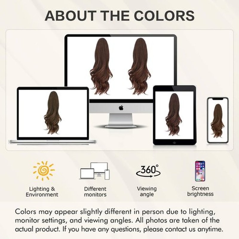 Sofeiyan Claw Clip Ponytail Extension 16 inch Curly Wavy Clip in Hairpiece Synthetic Fake Pony Tail Clip on Hair Extensions for Women Natural Looking Fluffy Hair Extensions for Daily Use - Dark Brown