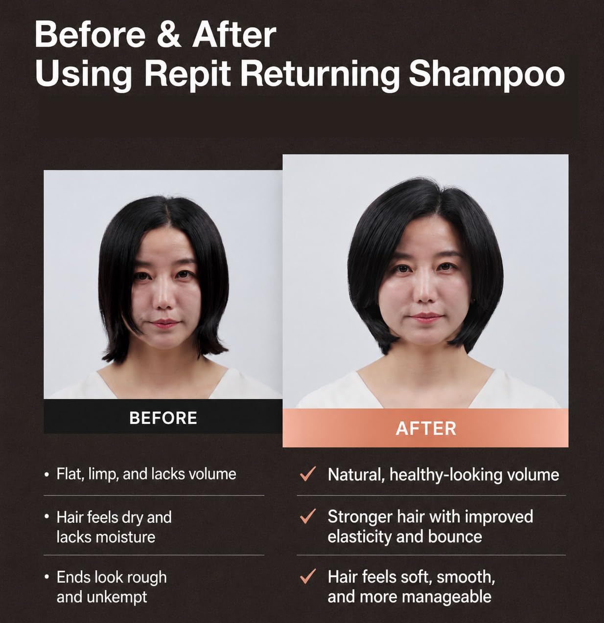 Repit Mon Spa Returning Shampoo 1000ml | Scalp & Hair Care Shampoo | Salicylic Acid & Niacinamide | Clarifying, Volumizing & Nourishing | RepitUSA
