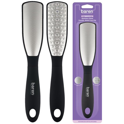 Baren Magic Professional Dual Sided Foot Callus Remover Shaver - Painless and Gentle Remove | Professional Tool | Premium Stainless Steel | for Dry Foot | Foot File | Easy to Clean