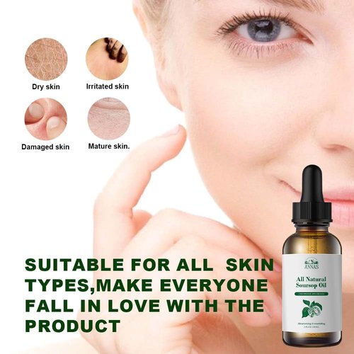ANNAS Soursop Oil Organic,Natural Antioxidant, Cell Support & Regeneration, Immune Boost, Soursop Bitters Liquid, Non-GMO, Vegan, Natural Soursop Flavo