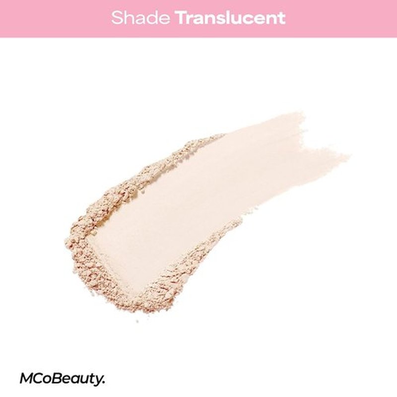 MCoBeauty Loose Powder - Translucent Finely Milled Setting Powder with Hyaluronic Acid | Vegan & Cruelty-Free