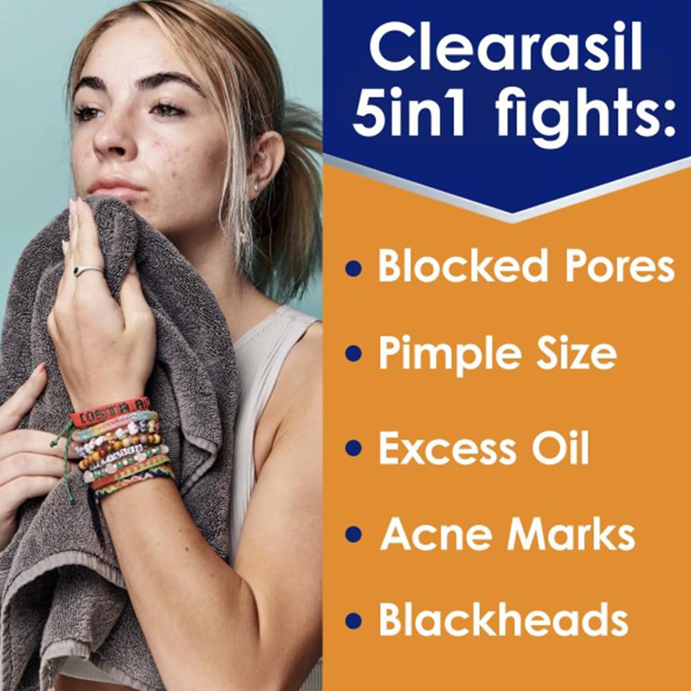Clearasil Ultra 5in1 Exfoliating Wash, 6.78 oz. (Pack of 7)