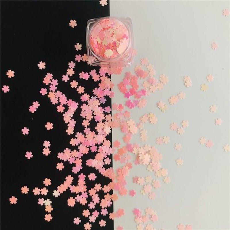 PrettyG 10 Grams/Pack - Sakuras Sequins Glitter - Festival Rave Beauty Makeup Face Body Nail Art Decoration C18RF
