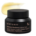 Mary&May Idebenone Blackberry Cream (4x Vitamin C Power) – Anti-Aging Moisturizer for Dry & Dull Skin, 63% Berry Complex & 5 Ceramides, 48H Hydration, Non-Greasy Korean Skincare, 2.46 oz