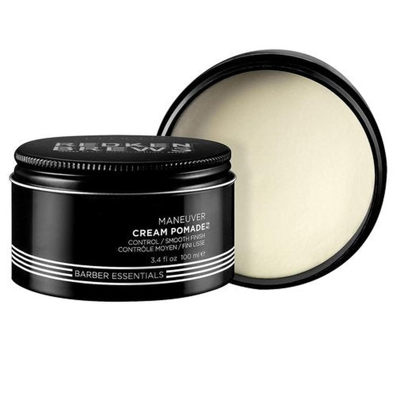 Redken Brews Cream Pomade For Men - Medium Hold With Natural Finish | Perfect For All Hair Types