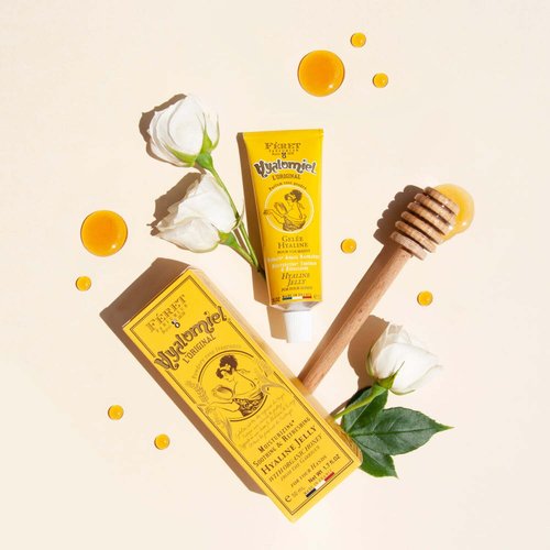 Feret Le Hyalomiel Gel Moisturizer – Rose Poudré – Hydrating Skincare with Organic Honey – Soothing Gel for Dry, Cracked Hands, Feet & Skin – Made in France – 50ml / 1.7oz