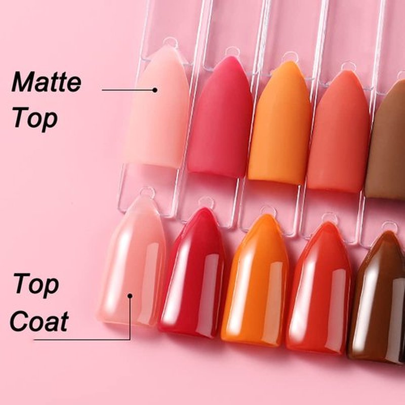 AIMEILI Hema Free Gel Nail Polish, Cruelty Free, Vegan, No Wipe Top Coat, No Wipe Matte Top Coat, Base Coat and Builder Base for Nails Gel Set