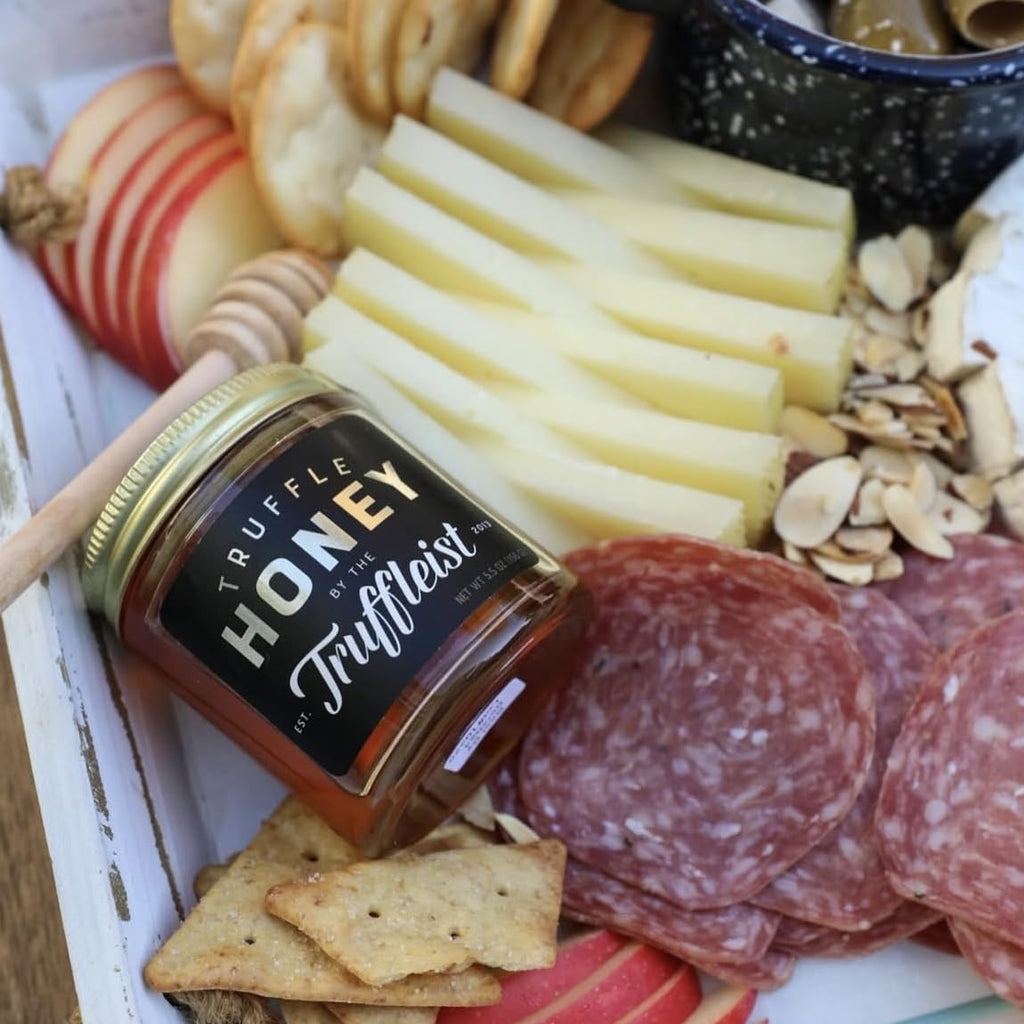 The Truffleist Truffle Honey – Truffle-Infused, Locally Sourced Honey with Real Black Summer Truffles - 5.5 oz