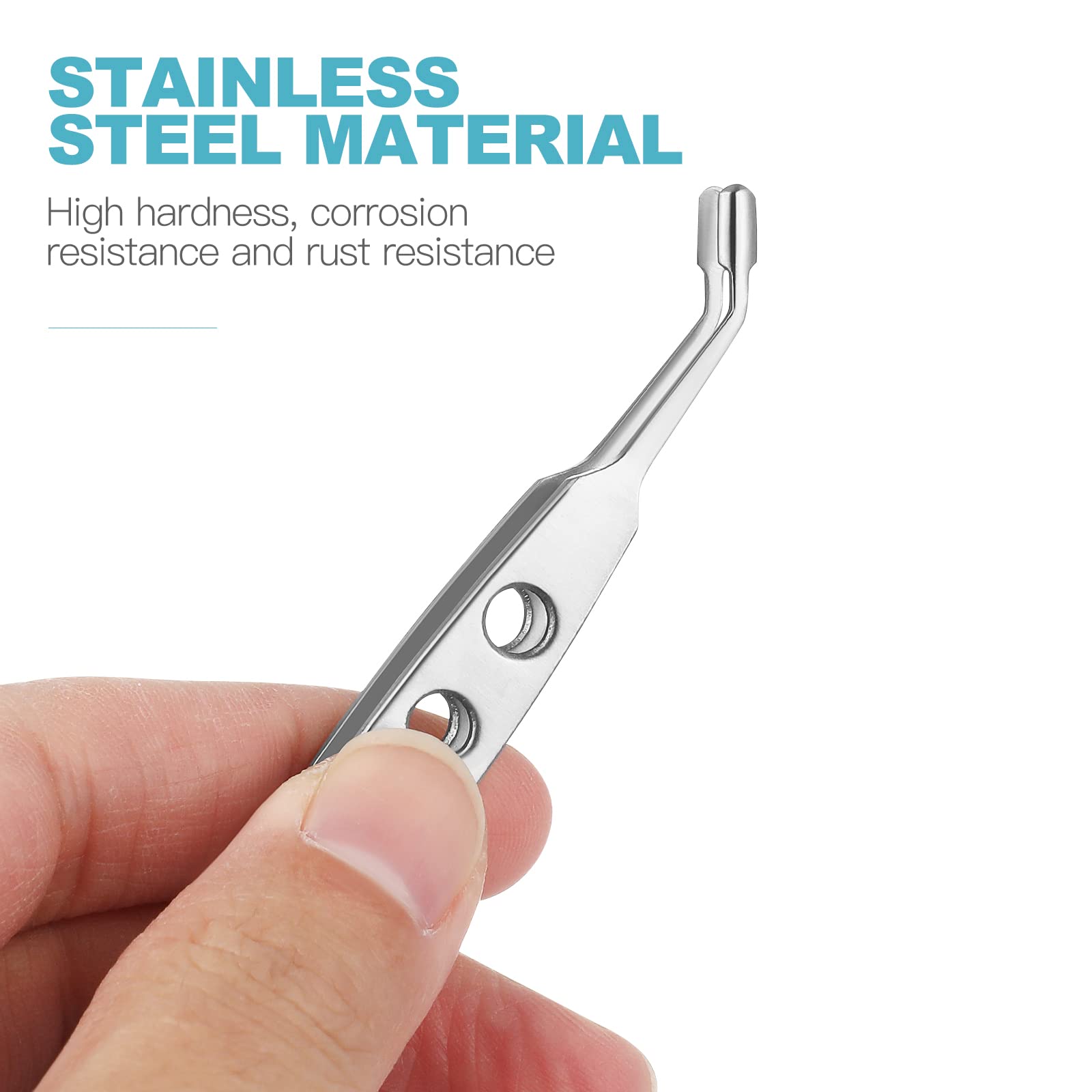 Meibomian Gland Expressor, Stainless Steel Eyelid Massage Tweezers Dry Eye Eyelid Clean Tools Eye Stye Treatment Remover Meibomian Gland