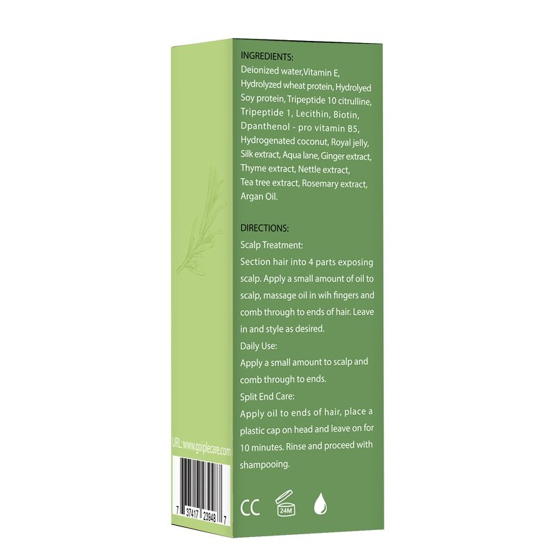 WOZUTUNT Rosemary Oil for Hair Growth, 3.1 FL OZ, Pure Natural Scalp Oil with Essential Oils, Nourishing Treatment for Split Ends, Dry Scalp
